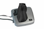 Leather Automatic Shift Boot Cover for Volvo XC90 (2003–2014) Black White Stitch