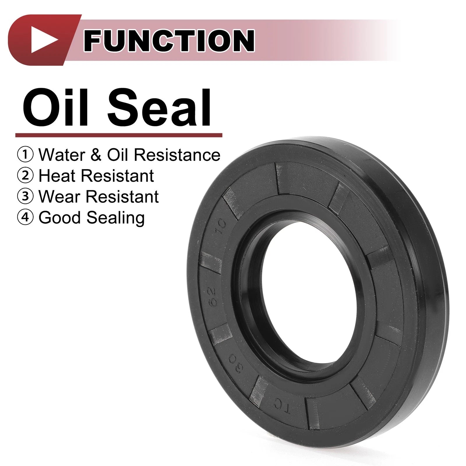 Set of 5 Rotary Shaft Oil Seals 30x62x10mm Nitrile Rubber 672668828571