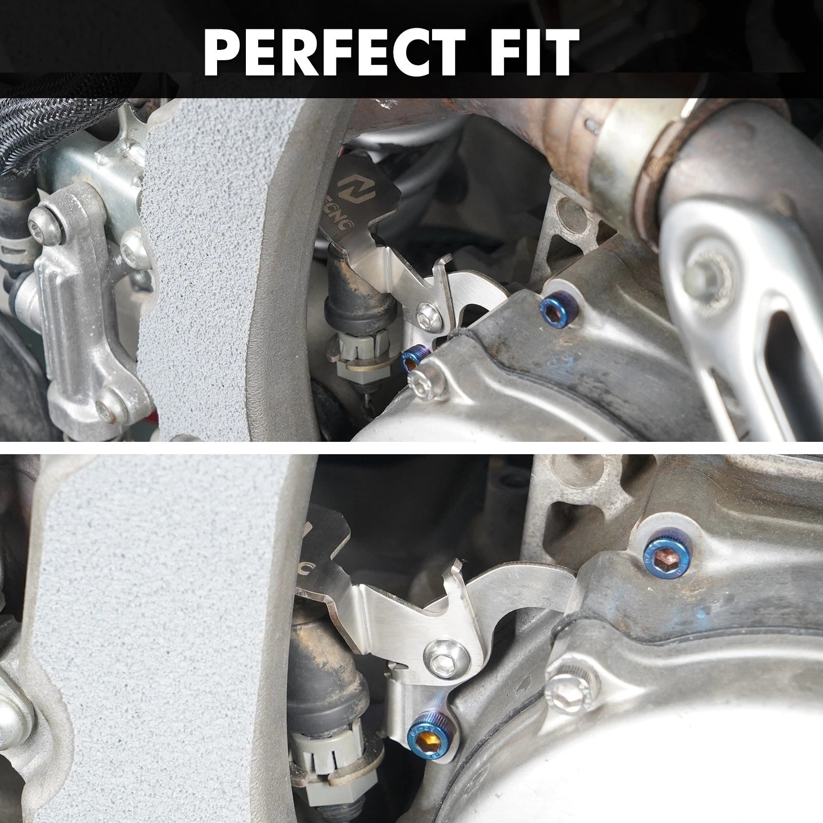 Brake Line Mount Clamp Bracket for Yamaha YFZ450R (2009–2024) 304 Stainless Steel