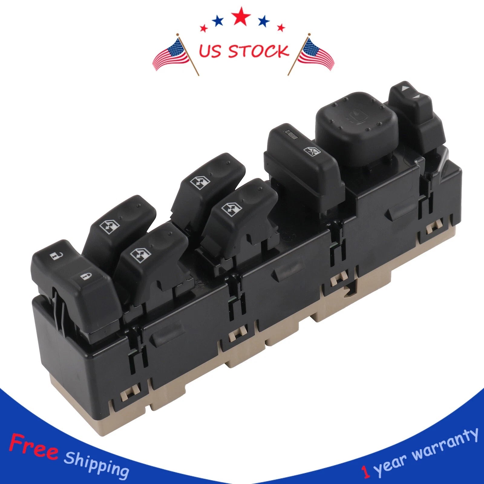 Left Master Power Window Switch for Chevrolet Avalanche 1500 (2003–2006)
