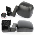 Set of 2 Side Mirrors for Jeep Wrangler TJ (2003–2006) Black Manual Fold