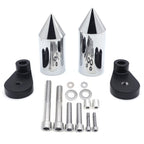Chrome Spike Frame Slider for Honda CBR1000RR (2006–2016)
