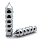 Chrome Bubble Spike Hand Grips for Harley Davidson XL (1996–2003)