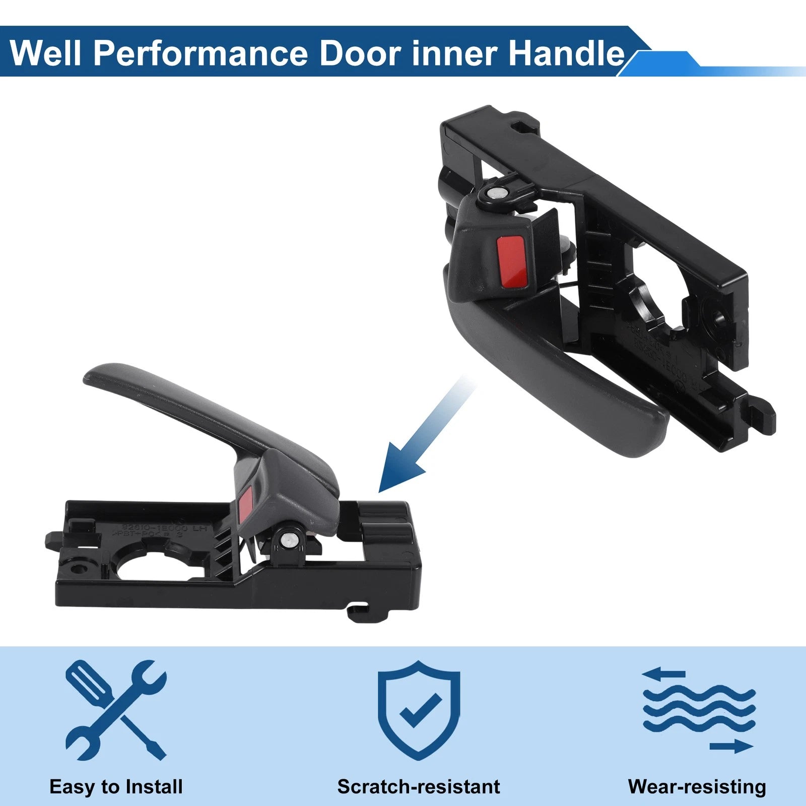Interior Door Handle for Hyundai Accent (2006–2011) No. 826101E000