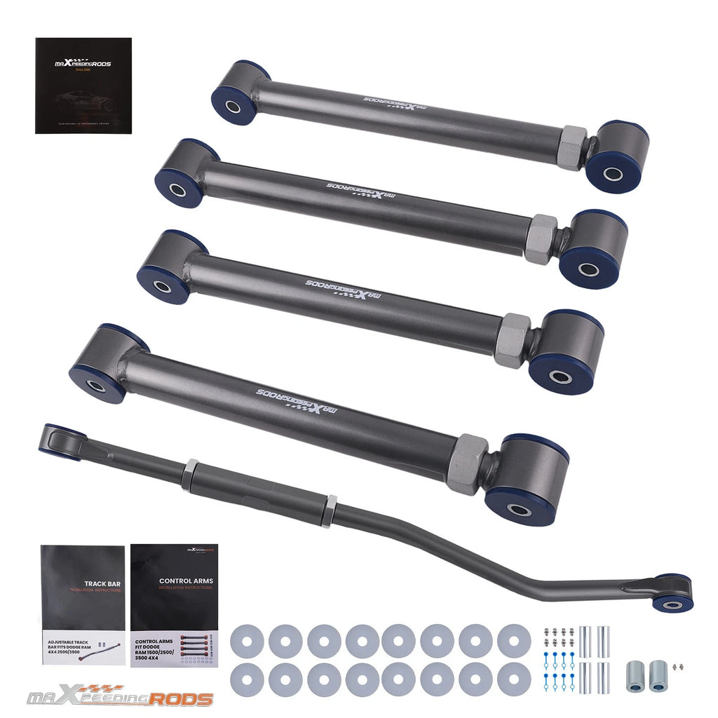 Front Upper&Lower Control Arms Track Bar 2"-6" For Dodge Ram 2003-2009 2500 3500