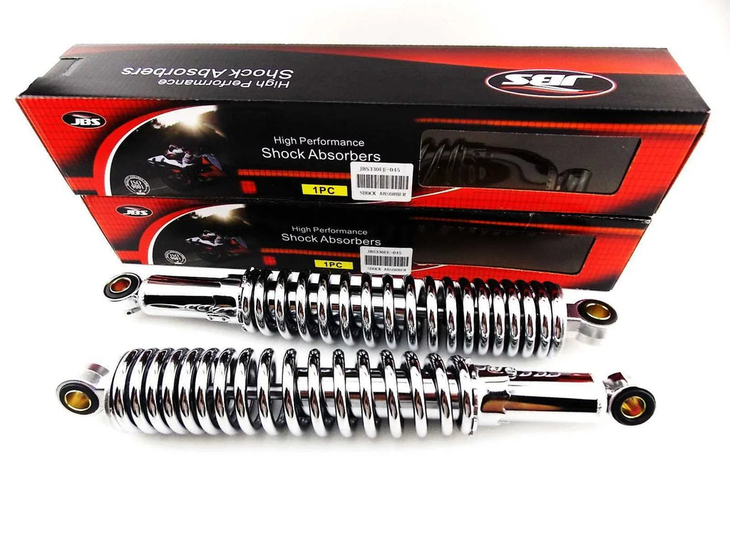 330mm Chrome Rear Shock Absorbers for Kawasaki W800