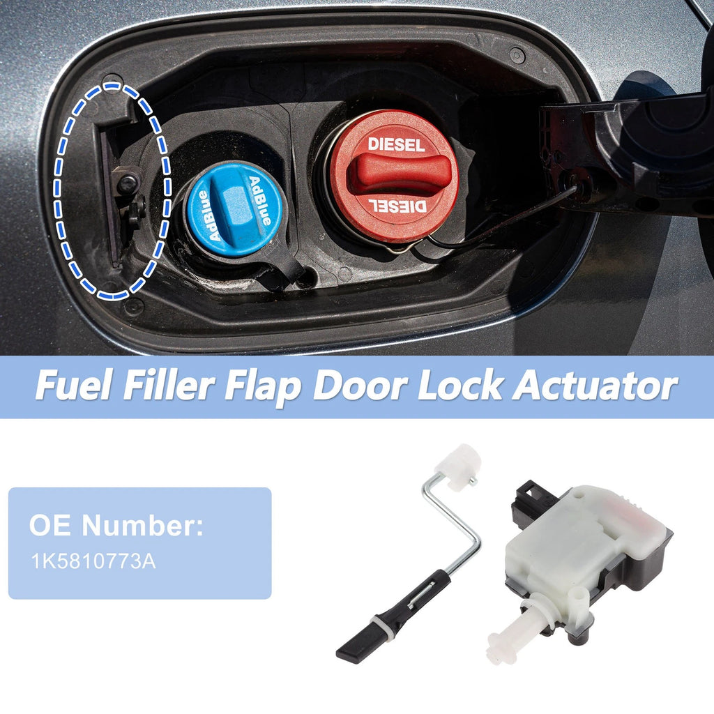 Fuel Filler Flap Door Latch Lock Actuator Motor for VW Jetta, Touran (2006–2010)
