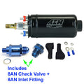 AEM 50-1009 400LPH Inline Fuel Pump +8AN Inlet for Automotive