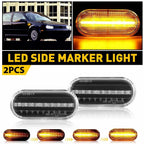 2X LED Side Marker Front Fender Lights for Volkswagen MK4 Golf Jetta (1999–2004)