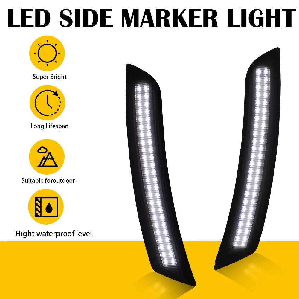 LED White Front & Rear Fender Lamps for Chevy Camaro (2016–2022)