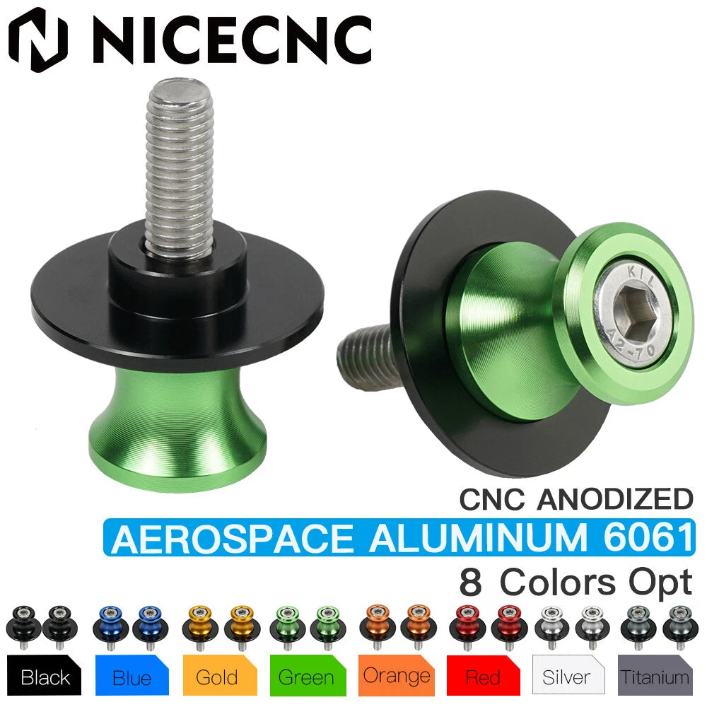 10mm M10x1.25 Swing Arm Spools Sliders for KTM 1190 RC8 690 Duke 990 Adventure