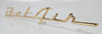 Gold Quarter Panel Script Emblem for Rear Side Fender for 1957 Chevy Bel Air