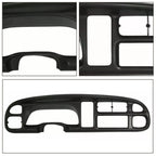 Black Dash Bezel Dashboard Cover for Ram 1500 (1998–2001) & Ram 2500/3500 (1998–2002)