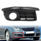 Right Front Bumper Fog Light Cover w/ Chrome Trim for VW Jetta (2006-2010)