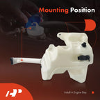 Windshield Washer Reservoir with Cap & Pump for Chevrolet Malibu