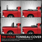Aluminum Hard Top Folding Tri-Fold Tonneau Cover for Ford Maverick (2022–2024)