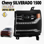 LED Projector Headlight for Chevy Silverado 1500 (2016–2018) w/Module Left