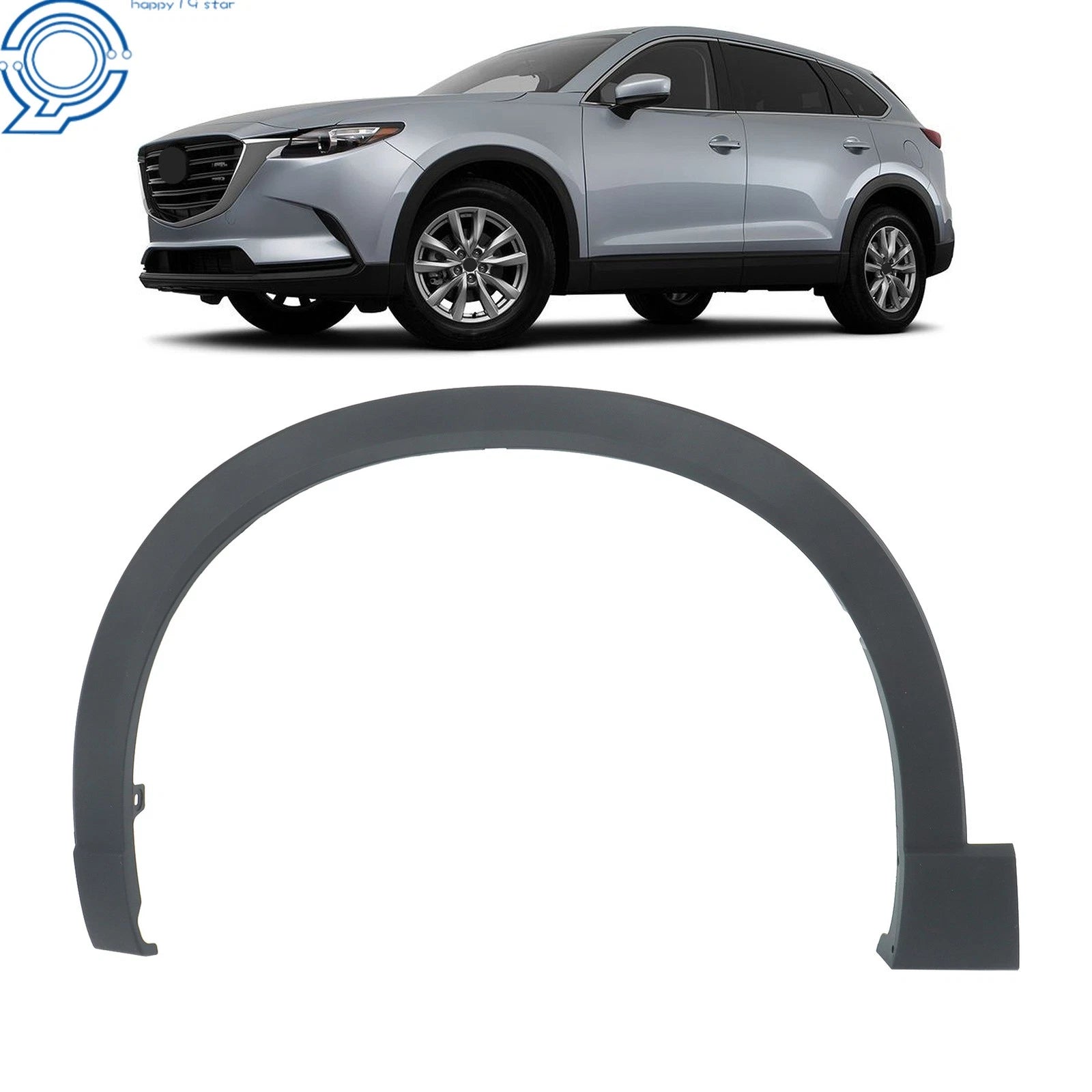 Front Driver Left Wheel Fender Flares for Mazda CX-9 (2016–2023)