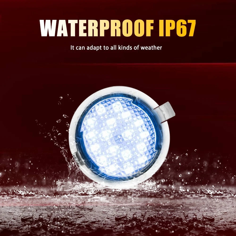 LED Ice Blue Side Mirror Puddle Lights for Ford F150 Explorer Expedition (2007-2017)