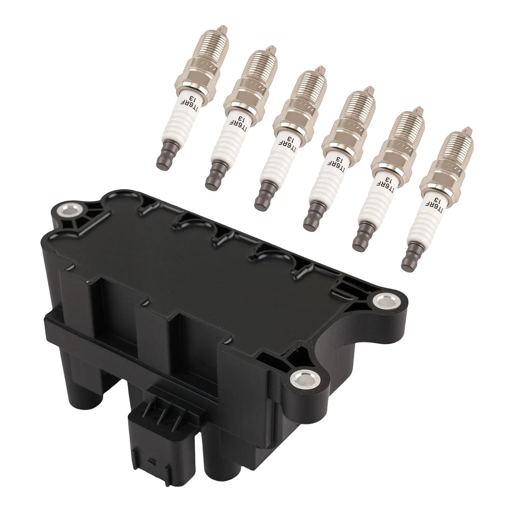 Ignition Coils & 6 Spark Plugs for Ford Ranger Mercury Sable (2001–2006) 61000150