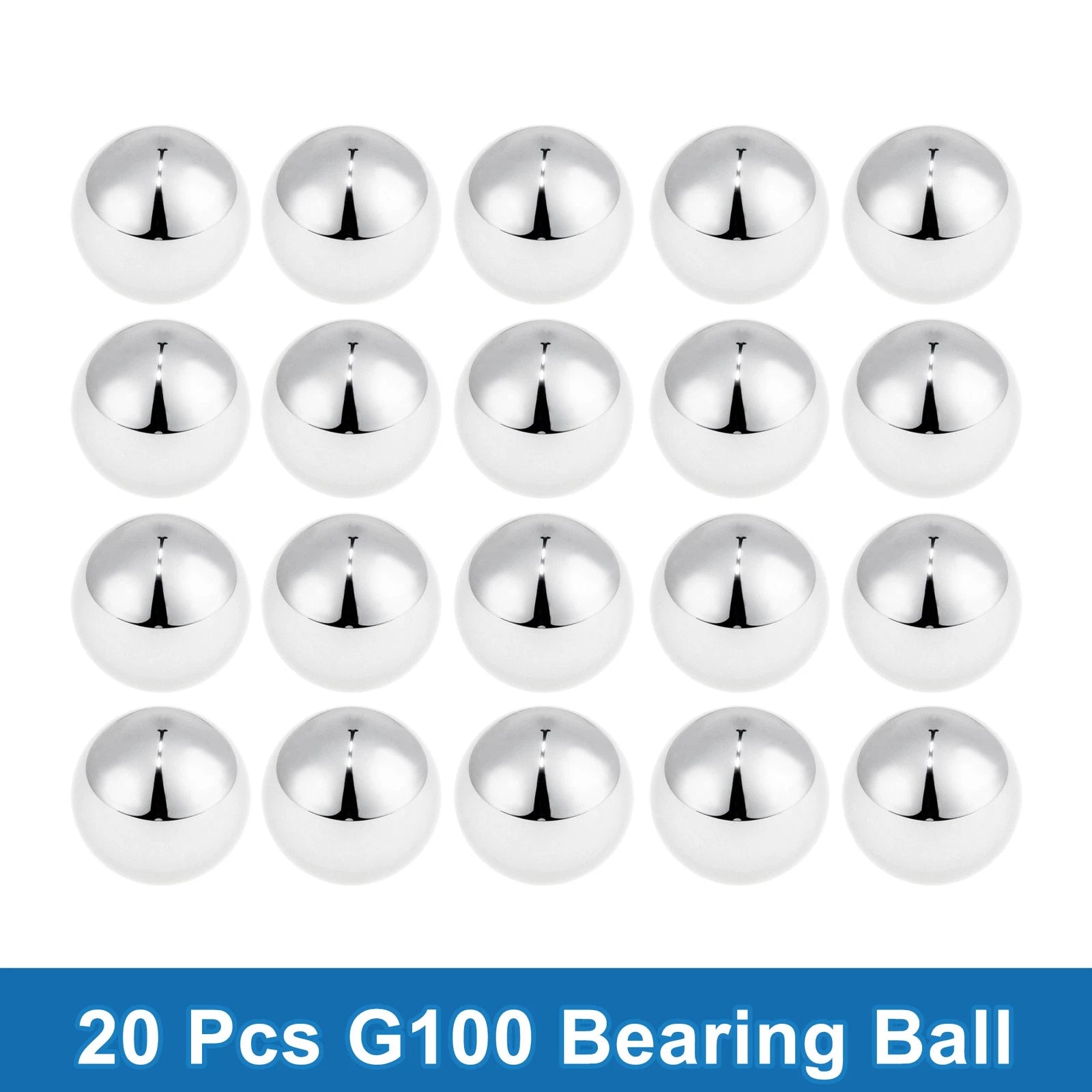 Set of 20 Steel Ball Bearings G100 12.0mm Precision