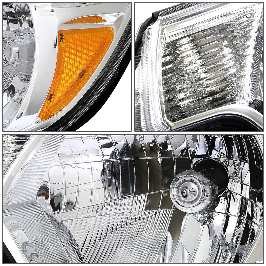 Chrome Housing Clear Head + Amber Corner + Smoke LED Fog Light Kit for Tacoma (2012–2015)