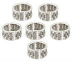 Set of 6 Lower Rod Split Bearings for Yamaha Outboards 48/55/75/85/90 hp (N/A)