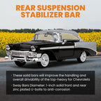 Front & Rear Sway Bars with Linkage Kit for Chevy Two-Ten (1955–1957)