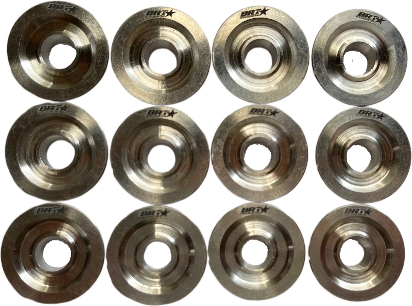 Set of 4 Titanium Retainers for Sea-Doo RXP RXT GTX GTR 4TEC (Fits: 215)