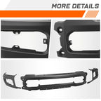 Front Bumper Face Bar for Ford F-250 F-350 SD (2023–2026) w/ Fog Light Holes Black