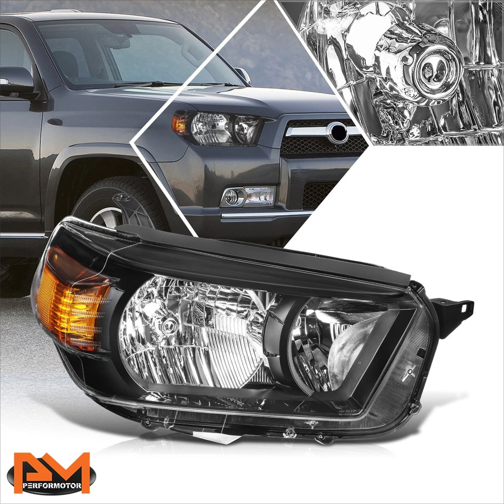 Passenger Side Headlight for Toyota 4Runner (2010–2013) Black Factory Style