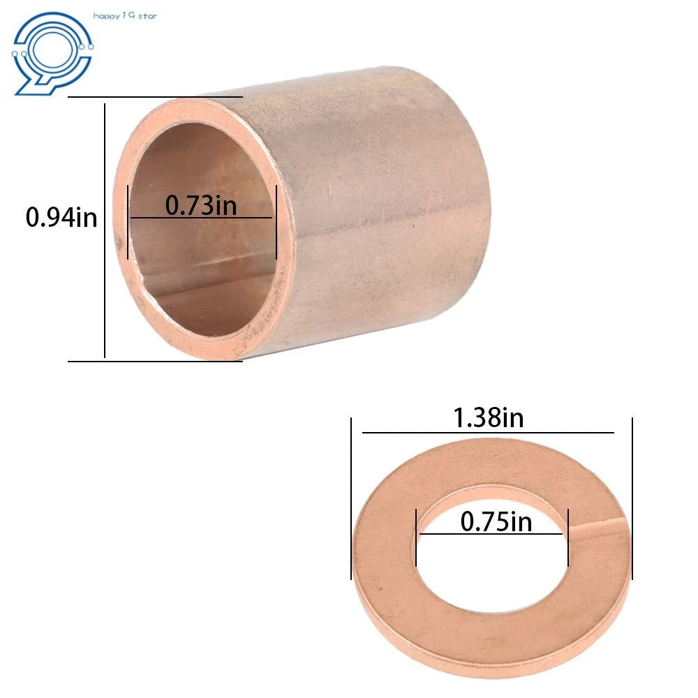 King Pin Spindle Bronze Bushing Kit for Club Car DS Golf Cart (1981–Present)