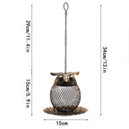 2X Charming Owl Design Bird Feeder with Large Capacity for Outdoor Spaces