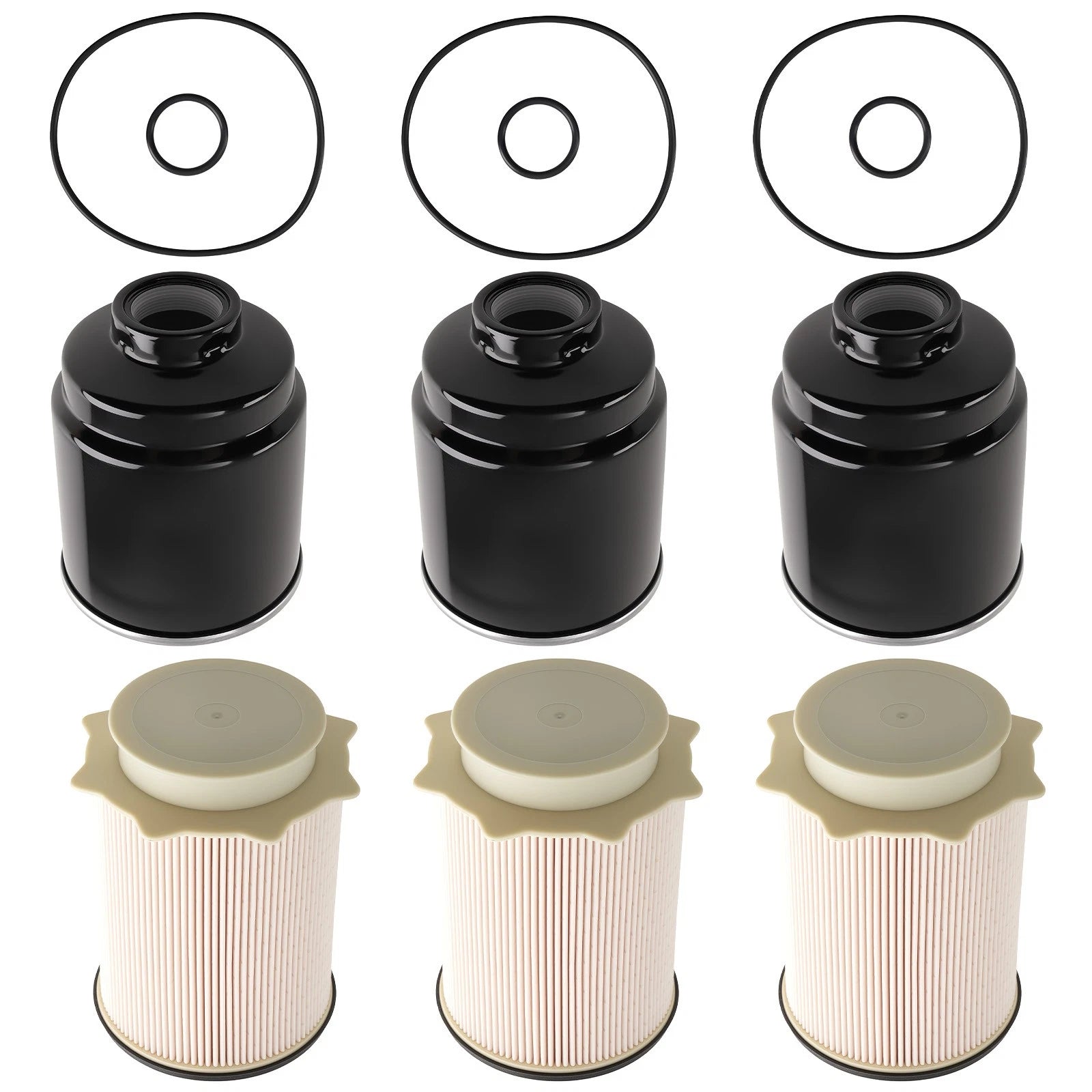 12Pack Fuel Filter 68197867AA for Ram 2500 3500 4500 5500 6.7L Diesel (2013–2018)
