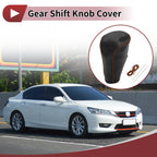Gear Shift Knob Cover for Honda Accord (2008–2012) Pebbled Black Brown