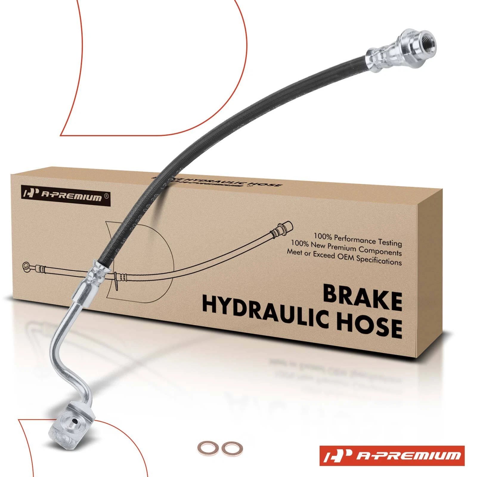 Front Left Brake Hydraulic Hose for Chevrolet Impala, Monte Carlo (2006–2013)