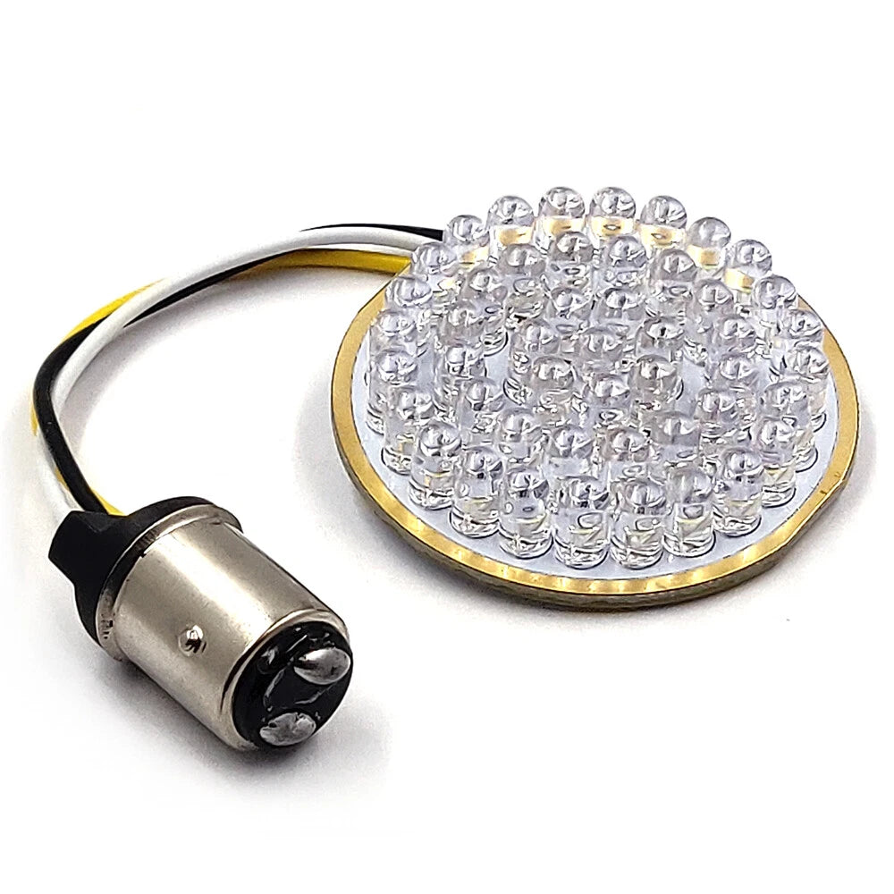 2Pcs Bullet Style 1157 LED Turn Signal Inserts for Harley Davidson