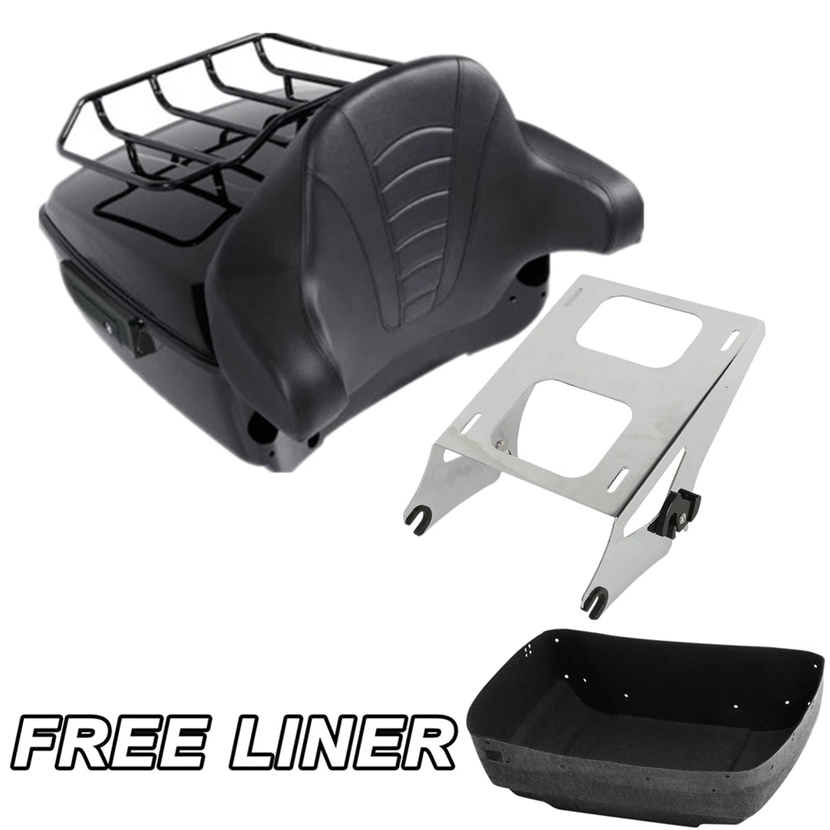 Backrest Pad Mount Rack for Harley Touring (2014–2025)
