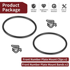 Front Number Plate Mount Clips & Bands for Honda Z50R (1979–1987)