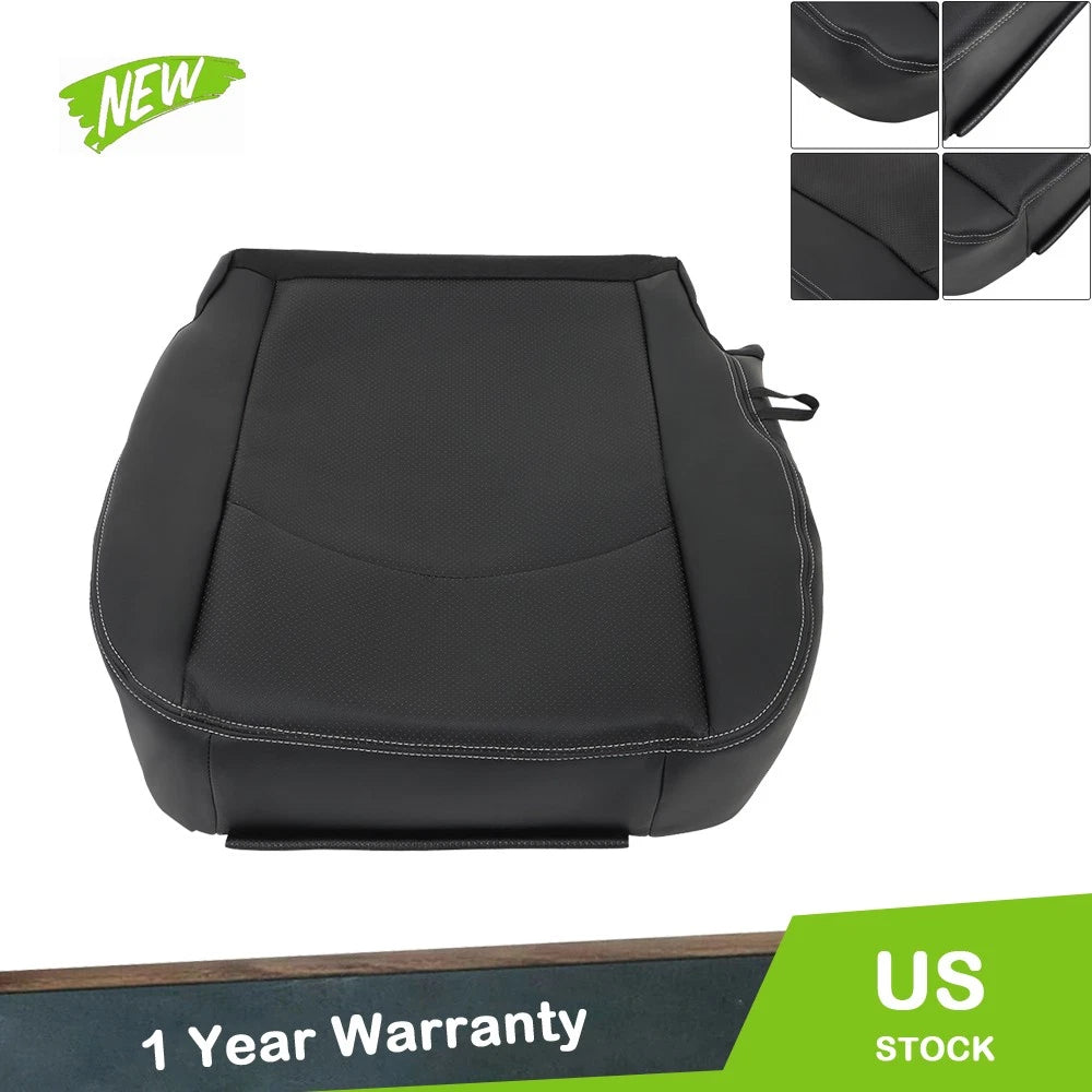 Seat Cover for Dodge Ram 1500 Laramie (2013–2018) Black Leather