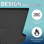 Flat Face Cargo Liner Rear Trunk Mat for BMW X5 (2019–2022) TPE 1 Pc