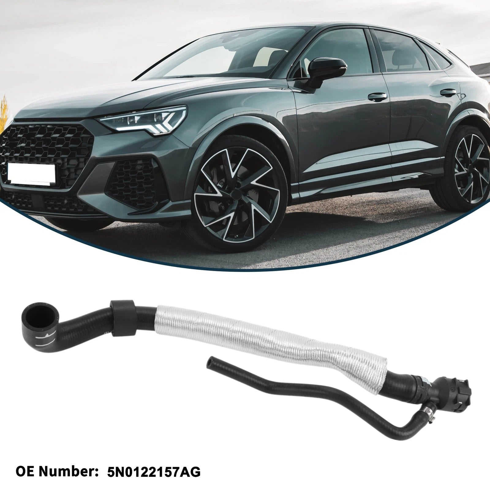 Radiator Hose No. 5N0122157AG for Audi Q3 (2012–2014)