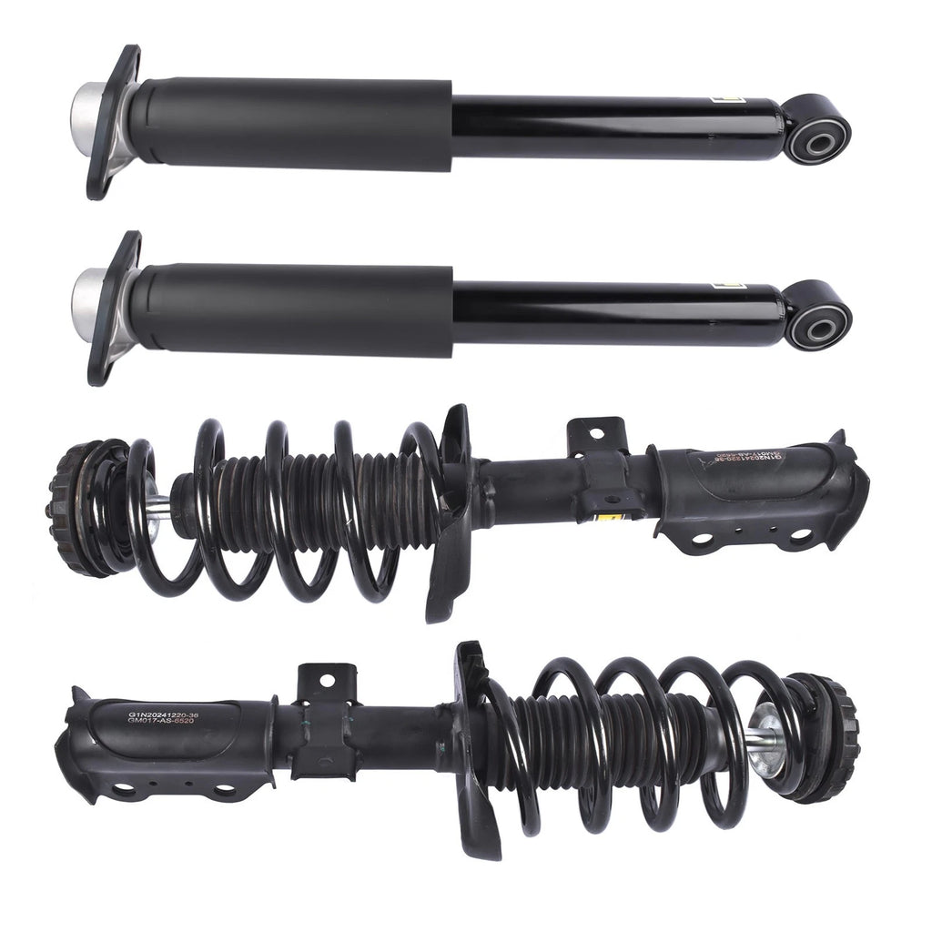 Set of 4 Strut & Spring Assemblies + Rear Shock Absorbers for Cadillac SRX (2004–2016)