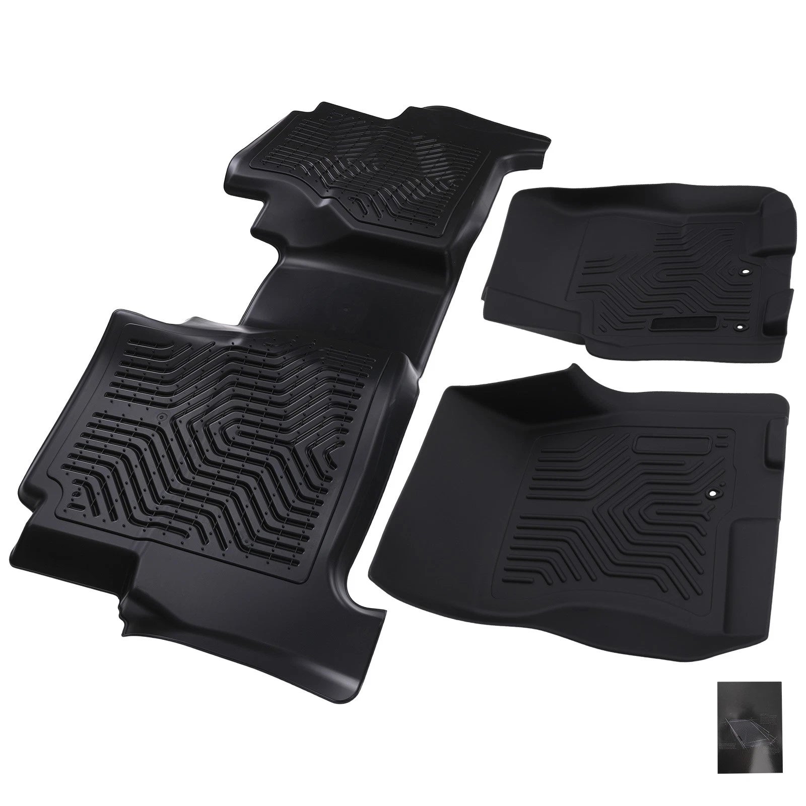 Set of 4 Anti-Slip Floor Mats for Nissan Frontier Crew Cab (2008–2021)