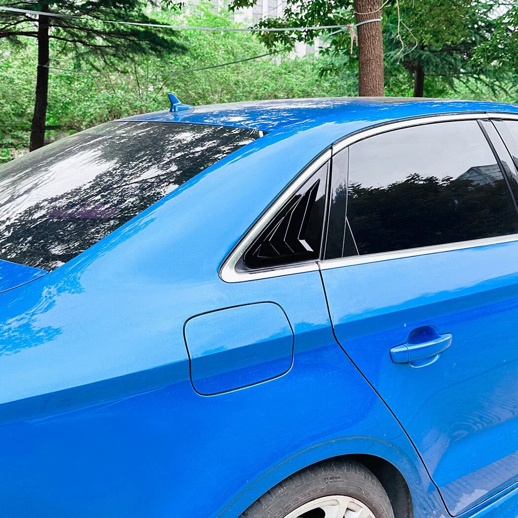 Rear Side Window Quarter Glass Louver Covers for Audi A3 S3 8V (2014–2020)