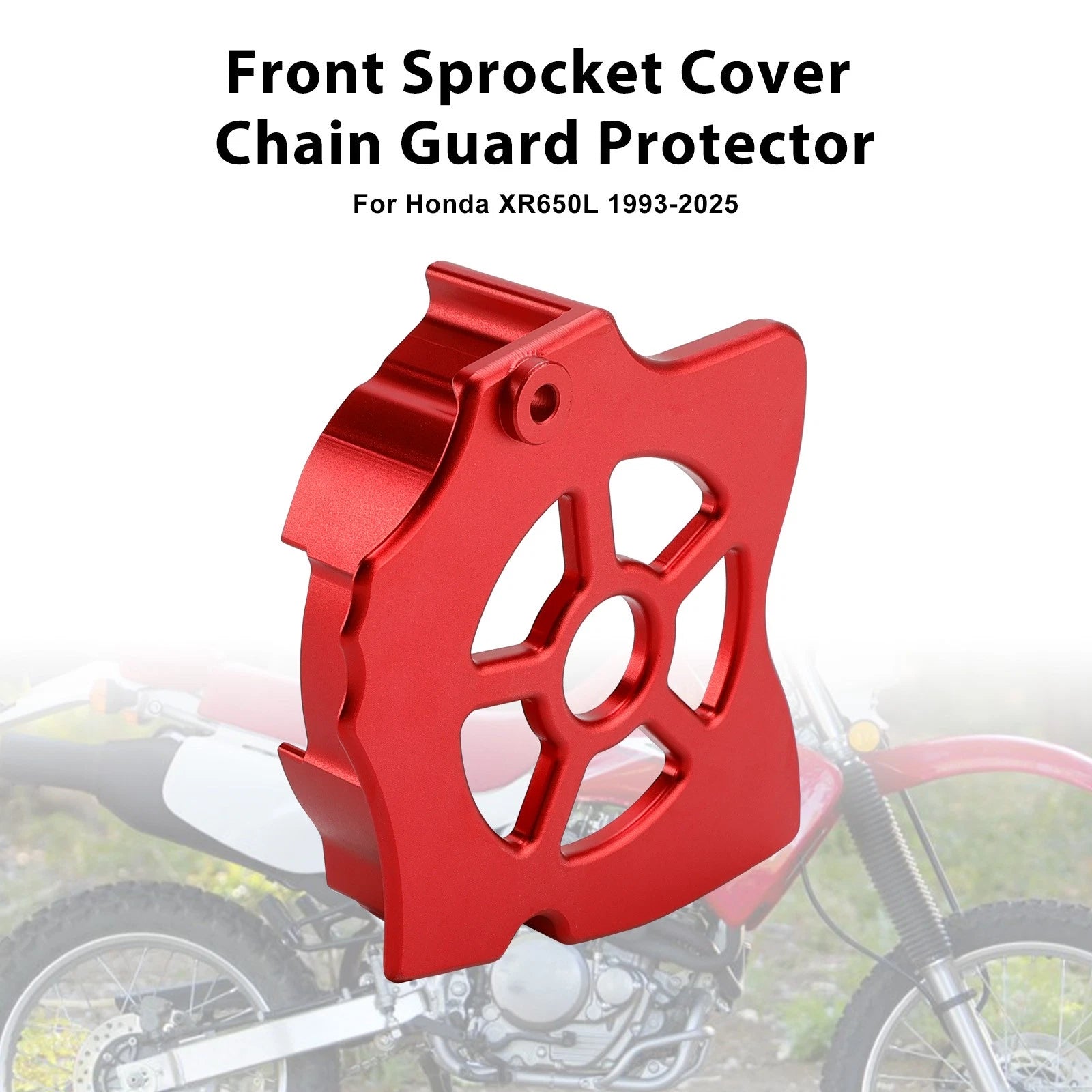 Front Sprocket Cover Chain Guard for Honda XR650L (1993–2025) Red