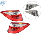 Set of 2 Red Rear Tail Lights for Toyota Corolla (2014-2016) Chrome