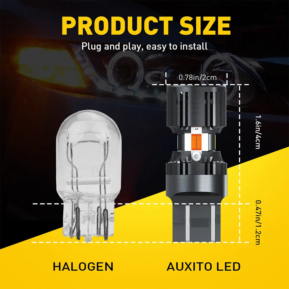AUXITO 1157 2357 Switchback LED Turn Signal Light Bulbs for