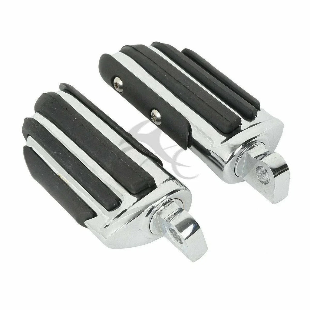 Chrome Passenger Footpeg Pilot Pegs for Harley Touring (1993-2025)
