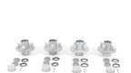 Set of 4 Galvanized Trailer Hub Kits for 2000lb Spindle (1")